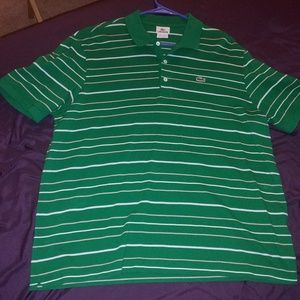 Two Lacoste polo shirts